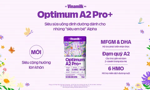 Vinamilk ra mắt Optimum A2 Pro+: Siêu sữa uống dinh dưỡng với lợi ích cộng hưởng vượt trội từ đạm quý A2-6 HMO – MFGM & DHA