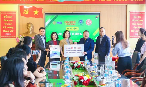 Ngân hàng TMCP Quân đội (MB) và Thể Công Viettel mang bóng đá đỉnh cao đến gần học sinh qua chương trình trao vé xem các trận đấu của CLB Thể Công - Viettel