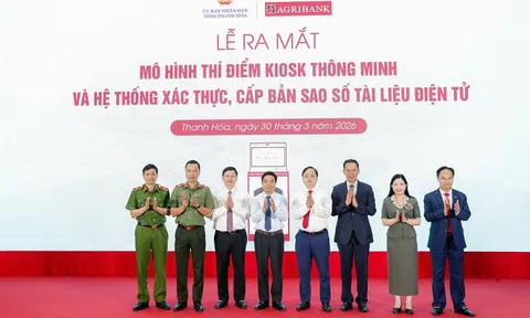 Agribank đồng hành cùng tỉnh Thanh Hoá triển khai mô hình Kiosk hành chính công thông minh - Thúc đẩy chuyển đổi số và nâng cao chất lượng phục vụ người dân