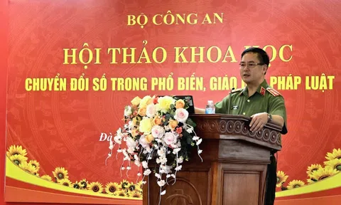 Hội thảo khoa học “Chuyển đổi số trong phổ biến, giáo dục pháp luật” trong CAND