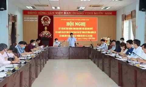Huyện Lương Sơn (Hoà Bình): Đoàn kết, phấn đấu, hướng đến xây dựng Thị xã vào năm 2025.