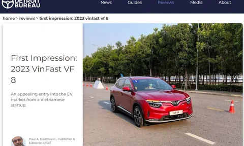 Báo quốc tế: “VinFast VF 8 có thể tạo đột phá thực sự”