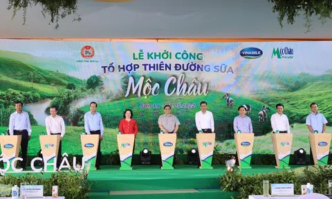 Mộc Châu Milk và Vinamilk chính thức ra mắt và khởi động dự án Tổ hợp Thiên đường sữa Mộc Châu