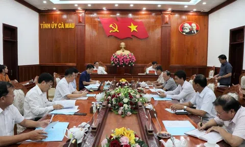 Đảng đoàn Hội Luật gia Việt Nam làm việc với Thường trực tỉnh ủy Cà Mau