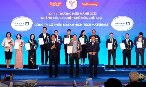 Tập đoàn Masan và các công ty thành viên lập hat-trick tại lễ vinh danh Thương hiệu mạnh Việt Nam 2022