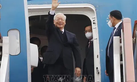 Tổng Bí thư Nguyễn Phú Trọng đến Bắc Kinh, bắt đầu thăm chính thức Cộng hòa Nhân dân Trung Hoa