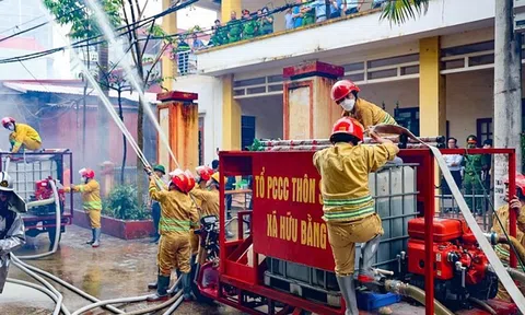 Xã Hữu Bằng (Thạch Thất – Hà Nội): Xe “Ba gác” đã thành phương tiện cứu hỏa