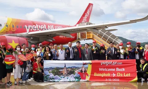 Vietjet khôi phục đường bay thẳng duy nhất giữa Đà Lạt và Băng Cốc với giá chỉ từ 360.000đ