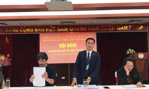 Đảng ủy CQTW Hội Luật gia Việt Nam tổ chức Hội nghị cán bộ chủ chốt về công tác quy hoạch cấp ủy nhiệm kỳ 2025-2030.