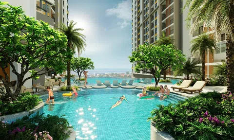 Ấn tượng với thiết kế hồ bơi đa tầng tại 9X An Sương