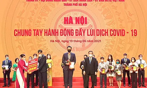 Tập đoàn Tân Hoàng Minh ủng hộ 20 tỷ đồng, quyết tâm cùng Tp. Hà Nội đẩy lùi dịch Covid – 19