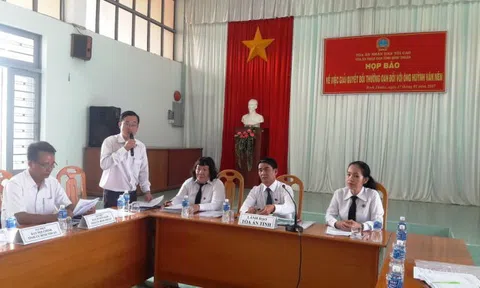 Miễn nhiệm thẩm phán, chức phó tòa của người xử oan ông Nén