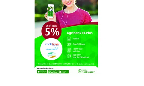 Nạp tiền điện thoại nhận ngay ưu đãi qua ứng dụng Agribank M-Plus