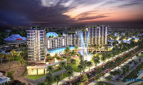 Cất nóc Khách sạn FLC Grand Hotel Sầm Sơn