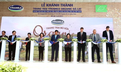 Trang trại bò sữa Organic tiêu chuẩn Châu Âu đầu tiên tại Việt Nam được Vinamilk  khánh thành tại Lâm Đồng