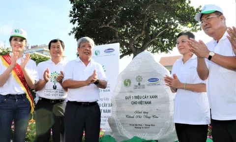 Quỹ 1 triệu cây xanh cho Việt Nam và Vinamilk trồng hơn 110.000 cây xanh tại Bà Rịa Vũng Tàu