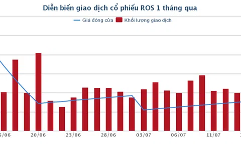 Chia tách cổ phiếu, tại sao ROS vẫn không ngừng tăng?