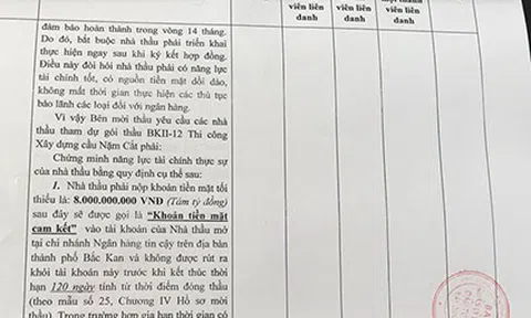 Gói thầu cầu Nậm Cắt tỉnh Bắc Kạn:  Ban quản lý dự án “đánh đố” nhà thầu?