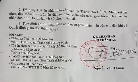 Vụ kỳ án ở Nhơn Trạch, Đồng Nai:  Bản án sơ thẩm được giữ nguyên theo Quyết định kháng nghị