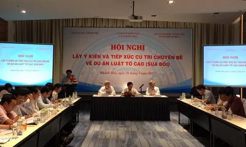 Hội nghị lấy ý kiến về dự án Luật Tố cáo (sửa đổi)