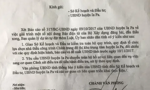 Ia Pa – Gia Lai:  Thực hư việc Phó giám đốc Ban QLDA bị tố “vòi” tiền DN đang được cơ quan chức năng điều tra làm rõ