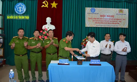 Bình Thuận:  Công an và Bảo hiểm xã hội tỉnh sơ kết 05 năm thực hiện Quy chế phối hợp công tác phòng, chống tội phạm và các vi phạm pháp luật về Bảo hiểm
