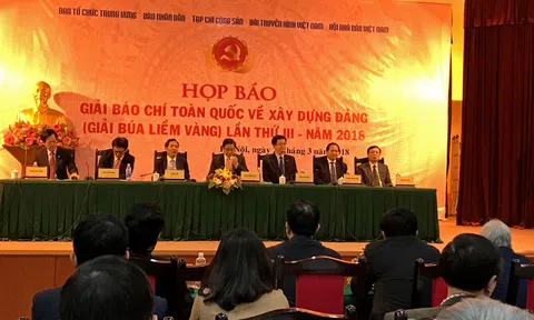 Họp báo công bố Giải Báo chí Búa liềm vàng lần thứ 3 năm 2018
