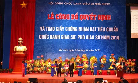 Nhiều quan chức không còn tên trong danh sách GS, PGS được công nhận
