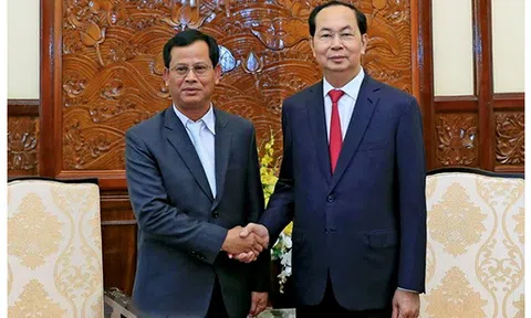 Chủ tịch nước Trần Đại Quang tiếp Thứ trưởng Bộ An ninh Lào