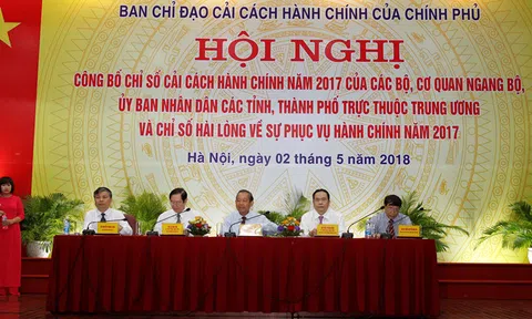 Quảng Ninh và NHNN dẫn đầu chỉ số cải cách hành chính năm 2017