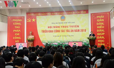 Tòa án nhân dân tối cao: Đẩy mạnh việc xây dựng và hoàn thiện thể chế về phòng, chống tham nhũng