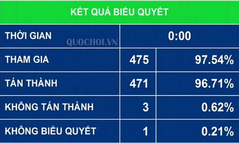 Thông qua Luật sửa đổi, bổ sung một số điều của 11 Luật liên quan đến quy hoạch