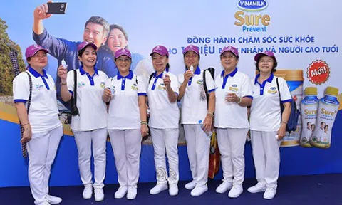 Vinamilk Sure Prevent đồng hành cùng 3000 người cao tuổi tại giải thi đấu thể dục dưỡng sinh TP. Hồ Chí Minh