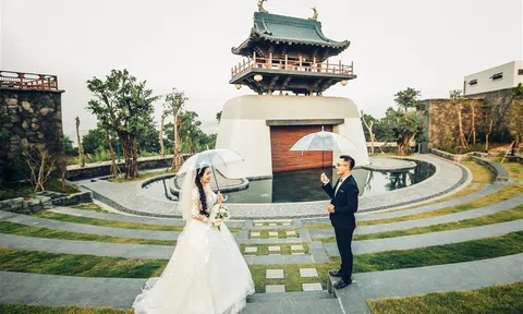 Bật mí bối cảnh chụp ảnh cưới chất lừ gần Hà Nội
