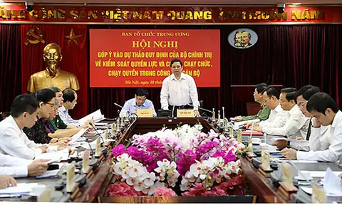 Xây dựng quy định kiểm soát quyền lực và chống chạy chức, chạy quyền trong công tác cán bộ