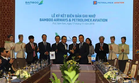 Petrolimex cam kết hỗ trợ, đồng hành cùng Bamboo Airways, tiến tới hợp tác toàn diện với Tập đoàn FLC