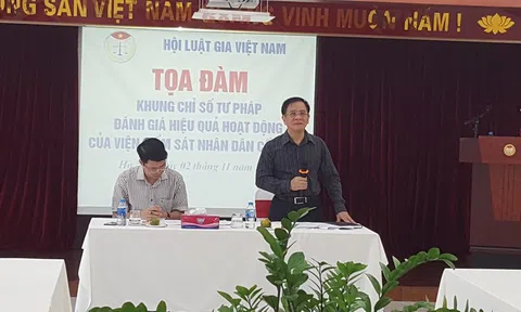 Tọa đàm về khung chỉ số tư pháp đánh giá hiệu quả hoạt động của Viện Kiểm sát nhân dân cấp tỉnh.