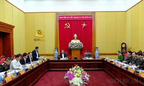 Công bố Quyết định kiểm tra công tác thu hồi tài sản trong các vụ án hình sự về tham nhũng, kinh tế tại Đảng ủy Công an Trung ương.