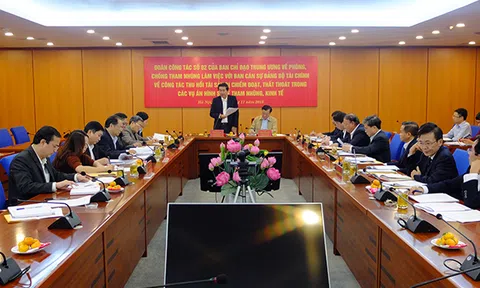 Ban Chỉ đạo Trung ương về phòng, chống tham nhũng: Công bố quyết định kiểm tra công tác thu hồi tài sản bị chiếm đoạt, thất thoát trong các vụ án hình sự về tham nhũng, kinh tế tại Bộ Tài chính