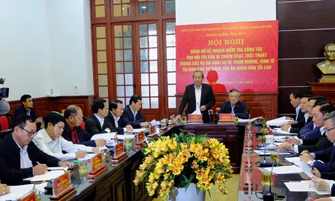 Công bố Quyết định kiểm tra công tác thu hồi tài sản trong các vụ án hình sự về tham nhũng, kinh tế tại Ban cán sự đảng Tòa án nhân dân tối cao và Viện kiểm sát nhân dân tối cao