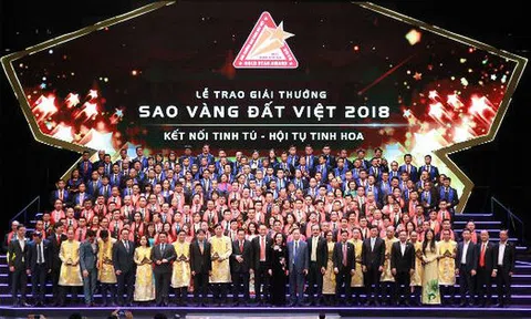 200 doanh nghiệp tiêu biểu nhận Giải thưởng Sao Vàng đất Việt 2018