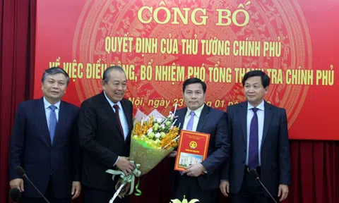 Công bố quyết định bổ nhiệm tân Phó Tổng Thanh tra Chính phủ Trần Văn Minh