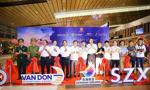 Cảng Hàng không Quốc tế Vân Đồn khai trường đường bay Vân Đồn - Thẩm Quyến