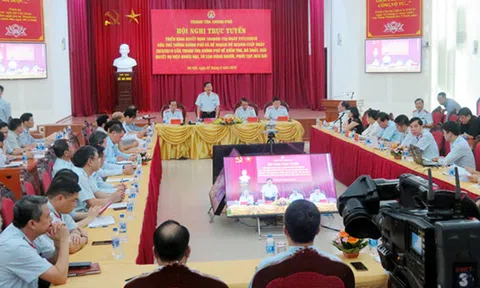 Hội nghị trực tuyến toàn quốc về kiểm tra, rà soát, giải quyết vụ việc khiếu nại, tố cáo đông người, phức tạp, kéo dài