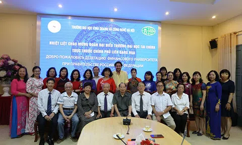 Trường Đại học Tổng hợp Tài chính trực thuộc Chính phủ Liên bang Nga (MFI) đến thăm và làm việc với trường ĐH Kinh doanh và Công nghệ Hà Nội