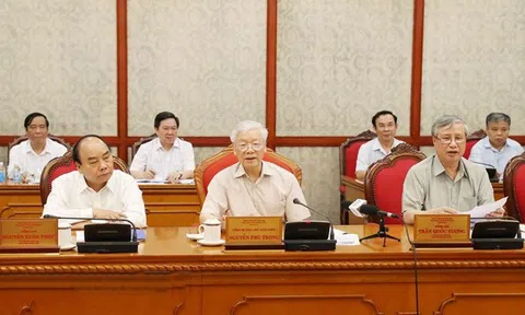 Tổng Bí thư, Chủ tịch nước Nguyễn Phú Trọng chủ trì họp Bộ Chính trị
