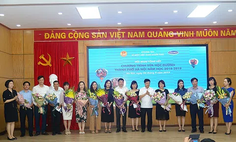 Tp. Hà Nội tổng kết chương trình sữa học đường năm học 2018 - 2019: Hơn 1 triệu trẻ mẫu giáo và học sinh tiểu học toàn thành phố Hà Nội tham gia chương trình Sữa học đường, đạt tỷ lệ 87,7%