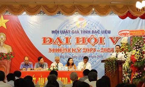Hội luật gia tỉnh Bạc Liêu tổ chức đại hội đại biểu khoá 5, nhiệm kỳ 2019 - 2014