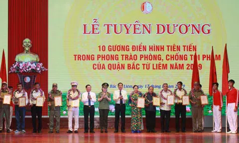 Tuyên dương 10 điển hình tiên tiến trong phòng chống tội phạm tại quận Bắc Từ Liêm