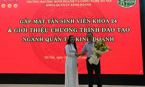 Khoa Quản lý Kinh doanh tổ chức gặp gỡ Tân sinh viên Khóa 24 & Giới thiệu chương trình đào tạo cử nhân ngành Quản trị Kinh doanh